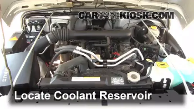 2004 Jeep Wrangler Rubicon 4.0L 6 Cyl. Coolant (Antifreeze) Add Coolant